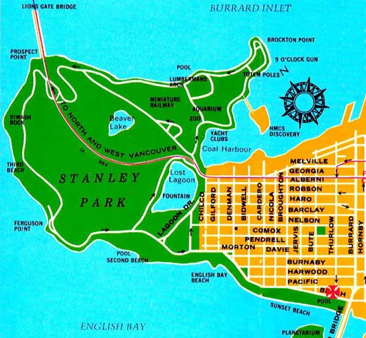 Stanley Park map